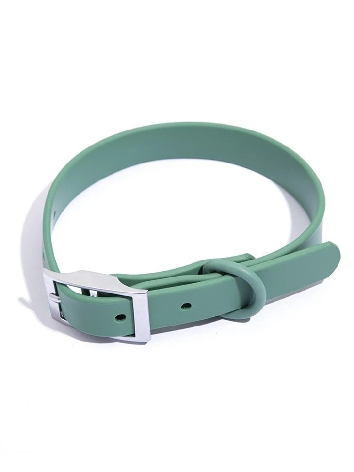 military green Biothane Dog Collar